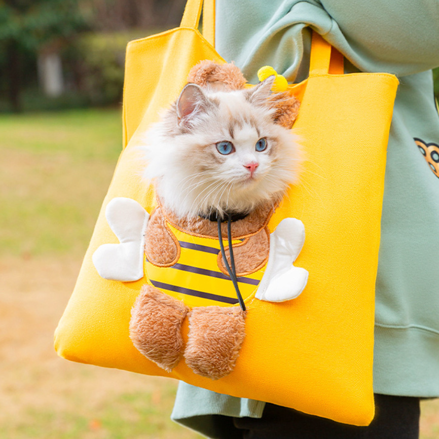 ペット キャリーバッグ 動物型｜  猫と犬トートバッグ 安全ジッパー付き 飛び出し防止 顔出し お出かけ 散歩 旅行 アウトドア ペットバッグ|undefined