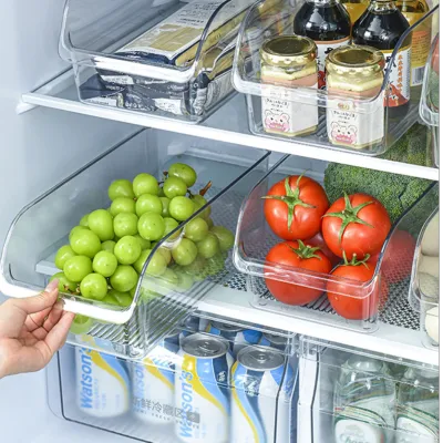 引き出し式 冷蔵庫用収納ケース｜スペースをすっきり区切り