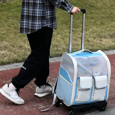 犬猫の搬送 リュック スーツケース｜便利 長距離　ペット動物用 携帯包　遠足やキャンプに使用されている　ホイール