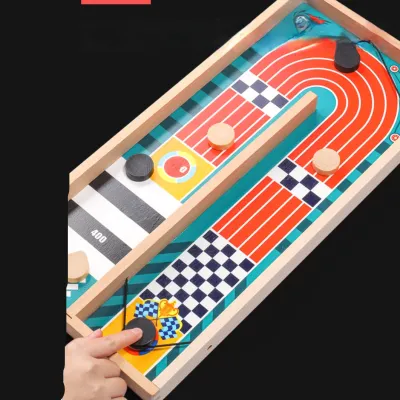 高速スリングパックゲーム|木製デスク 卓上シャッフルボード  おもちゃ キッズ 大人