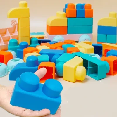 オモチャ ブロック| おもちゃ 知育玩具 パズル カラフル おもちゃブロック トイック