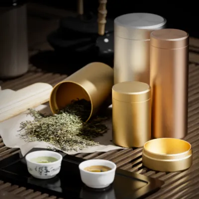 合金茶筒｜伝統ある茶缶に今のキッチンスタイルにあう　抜群な密封性・耐久性　持ち運び便利