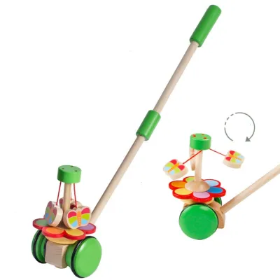 『歩行練習おもちゃ』ガーデンカート手押し車 ｜木製 おもちゃ 知育玩具