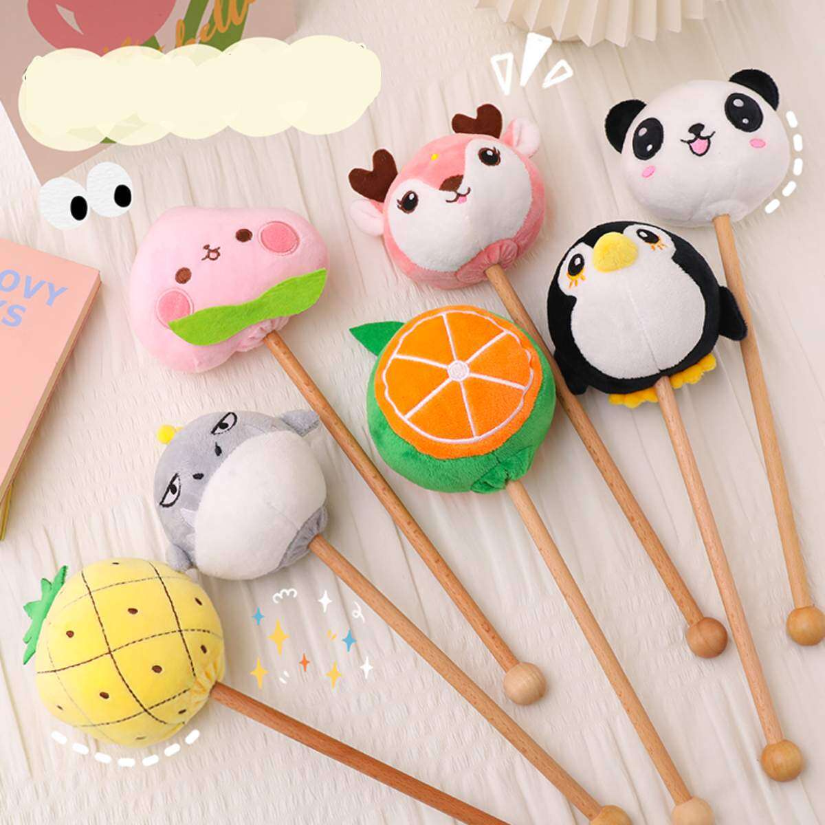 かわいい型肩たたき4本セット｜ 肩こり コリほぐし 強力 ツボたたき 腰 ふくらはぎ マッサージ リラックス 健康器具