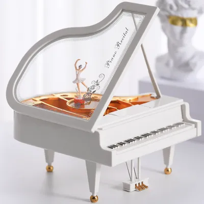 オルゴールピアノ| バレリーナが踊る  インテリア ゼンマイ式  癒しグッズ