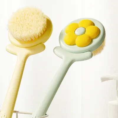 Stylish 背中用ブラシ 柔らかい素材 ボディブラシ お風呂 背中を綺麗に