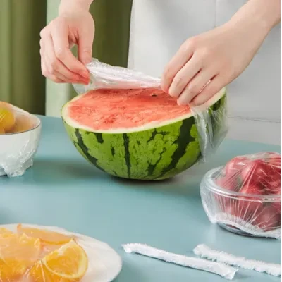 食品用ラップフィルム|弾性フードカバー 再利用可能（100個入り）
