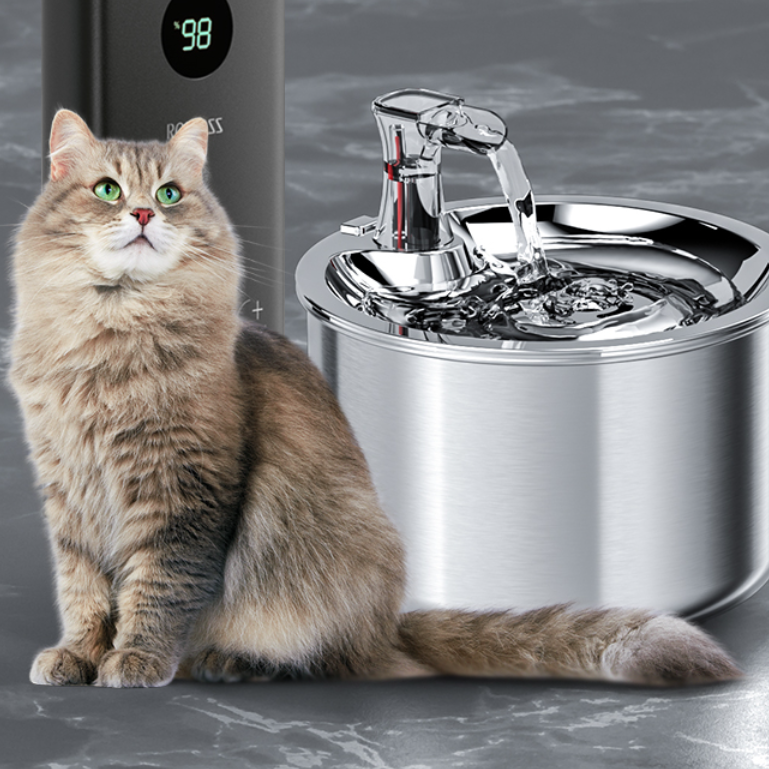 自動給水器 猫 犬 水飲み器｜USB給電 循環給水 静音 洗いやすい 2L|undefined