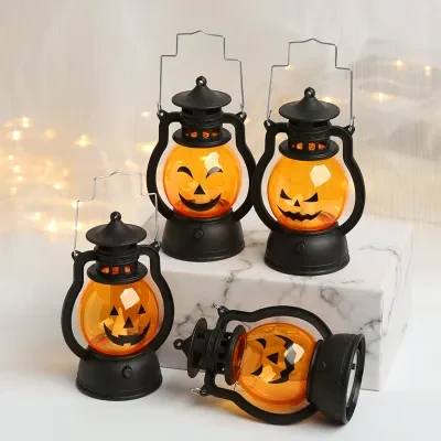 Sparkling  カボチャランタン 提灯｜ ハロウィン飾りライト 小型 軽量  電池式