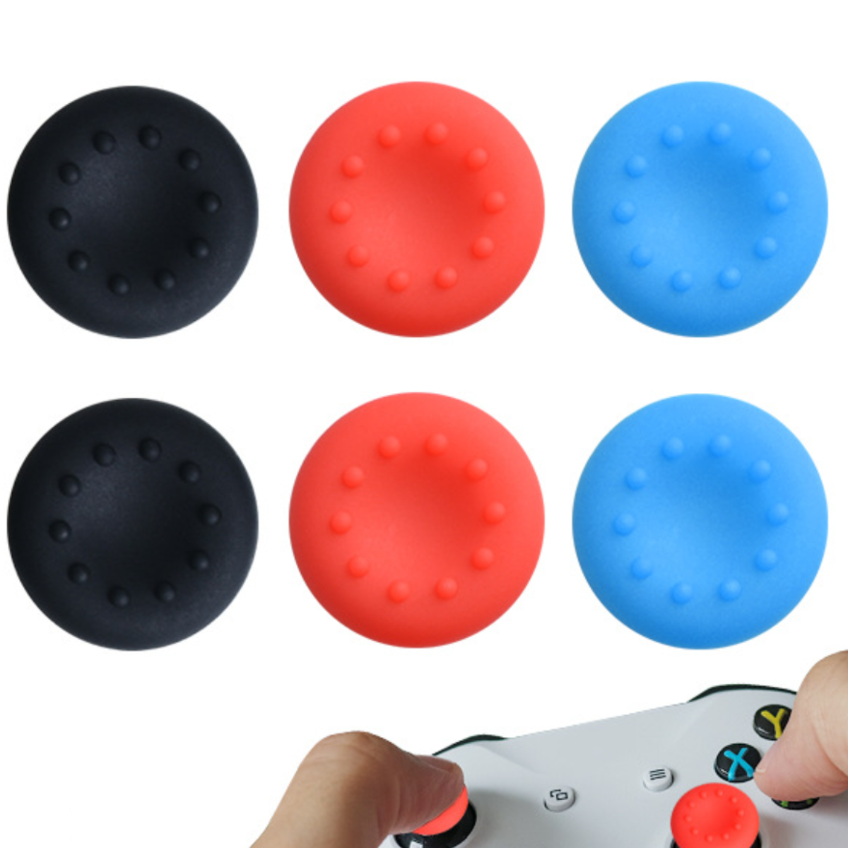 アナログスティックカバー｜PS4・PS5・XBOX・2個セット・滑り止め保護カバー・親指グリップ|undefined