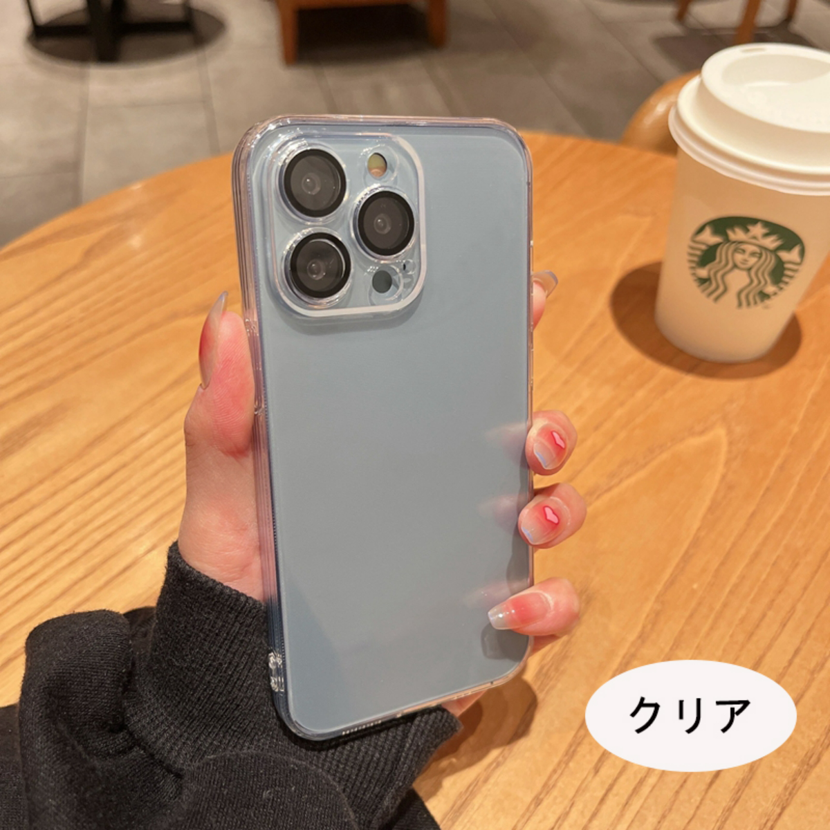 「3color」黄ばみ防止・クリアiPhoneケース｜レンズフィルムが付き、シンプルで実用性が抜群|undefined