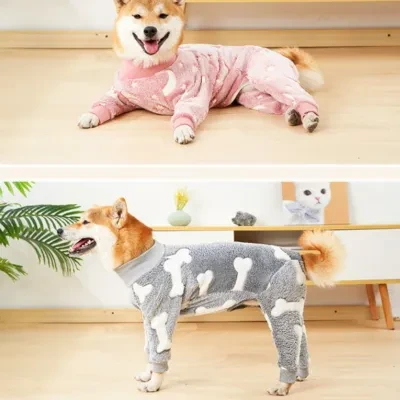 ペット服 冬ドッグウェア| 厚手防寒 もこもこ 柔らかい生地 小型犬 中型犬