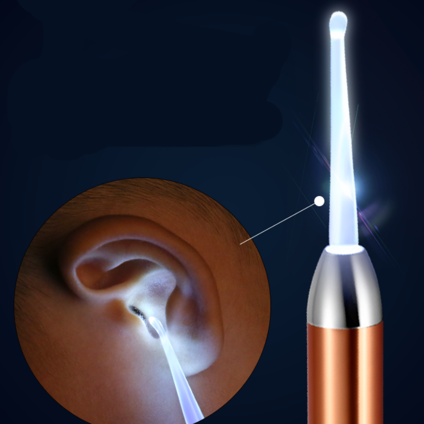 光る耳かき・ピンセット｜LEDライト付 目に優しい 耳の奥までしっかり見ながら耳垢を除去でき
