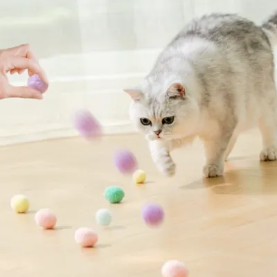 【KARA PET】猫のおもちゃボール｜自分で遊んで退屈しのぎ 噛んでも