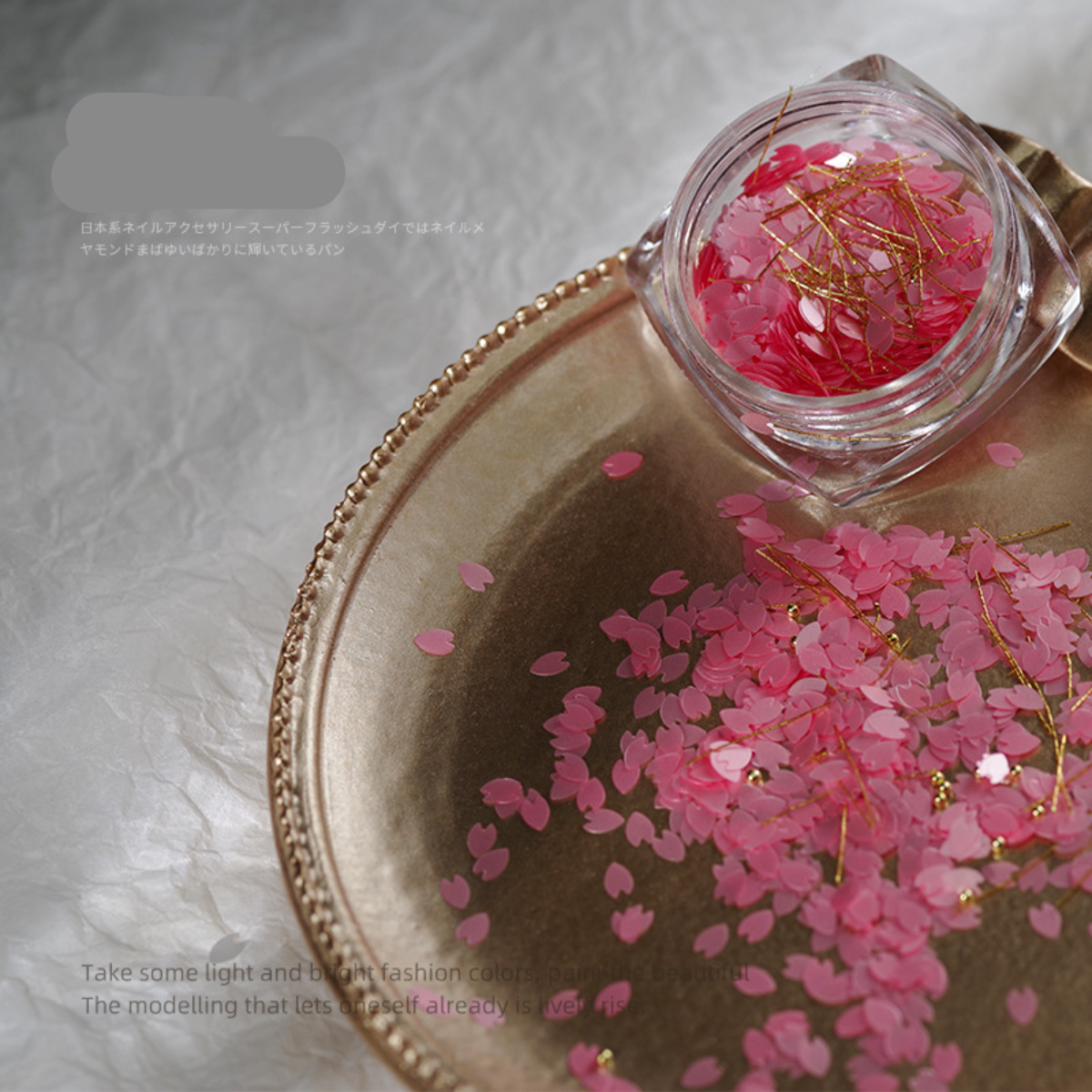 💅桜の花びらネイルパーツ｜今年新作　キラキラのネイルアクセサリー！|undefined