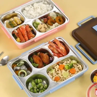 保温弁当箱｜小分け・電子レンジ対応・箸付き・ハンドル付き