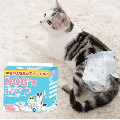 Tapiru ペット用おむつ｜猫、小型犬に適用 マナーおむつ 通気性良い 高吸水性で漏れない