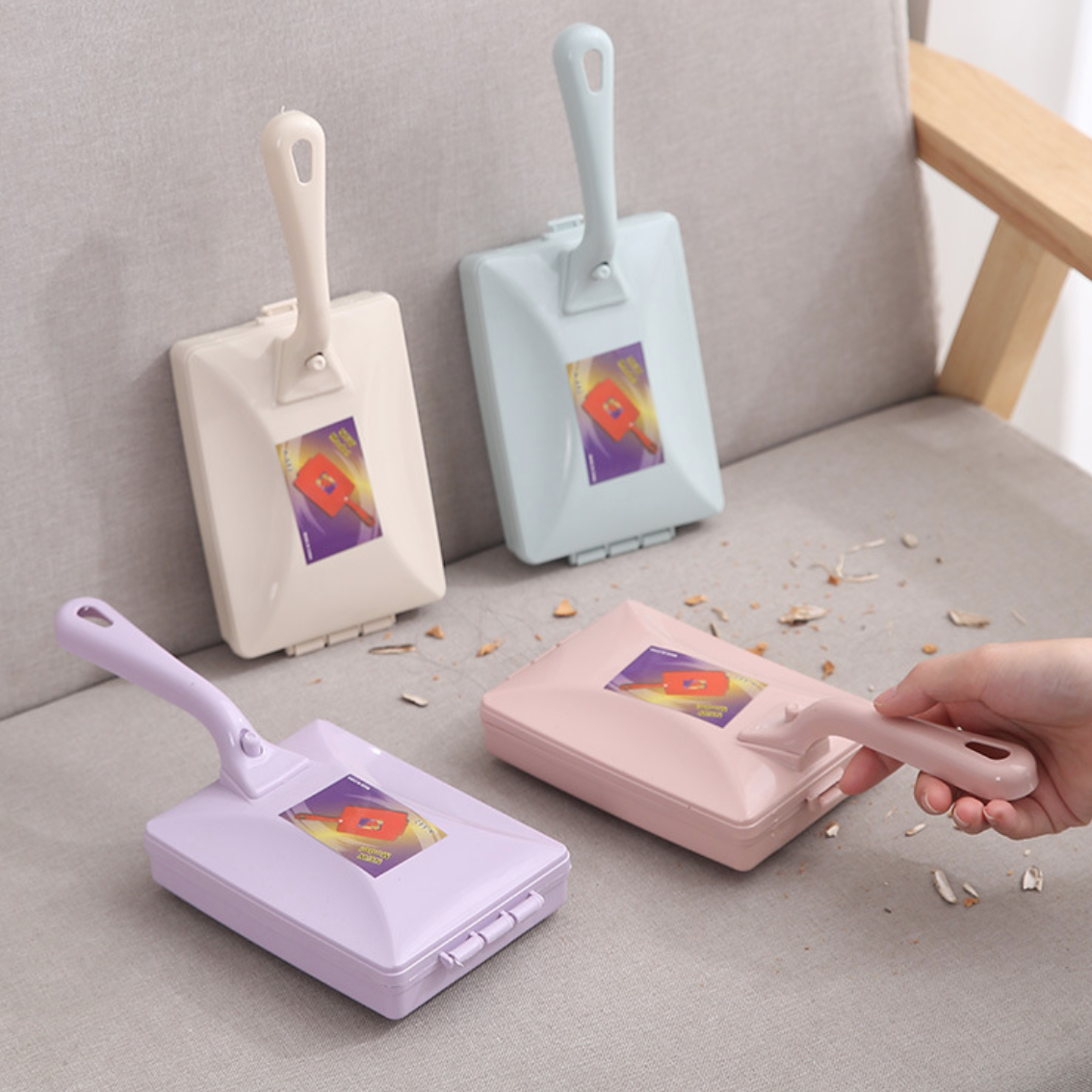 家庭用クリーニングブラシダブルローラー除塵ブラシロングハンドルカーペットブラシ|undefined
