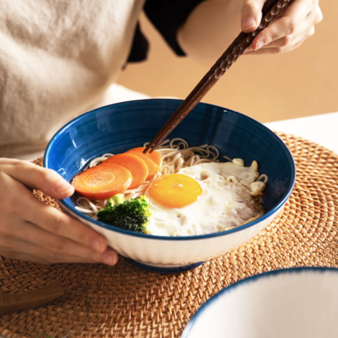 家庭用麺ボウル｜大きな陶器のボウル、熱くならない麺ボウル、スープボウル！|undefined