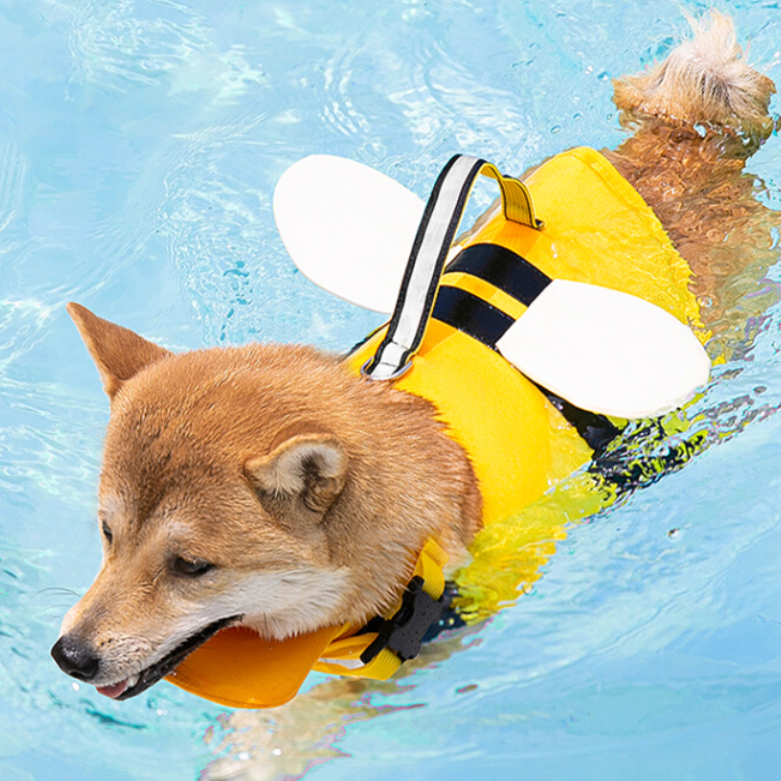 犬用ライフジャケット｜ 水遊び プール 海 救命胴衣 撥水生地 旅行に最適！