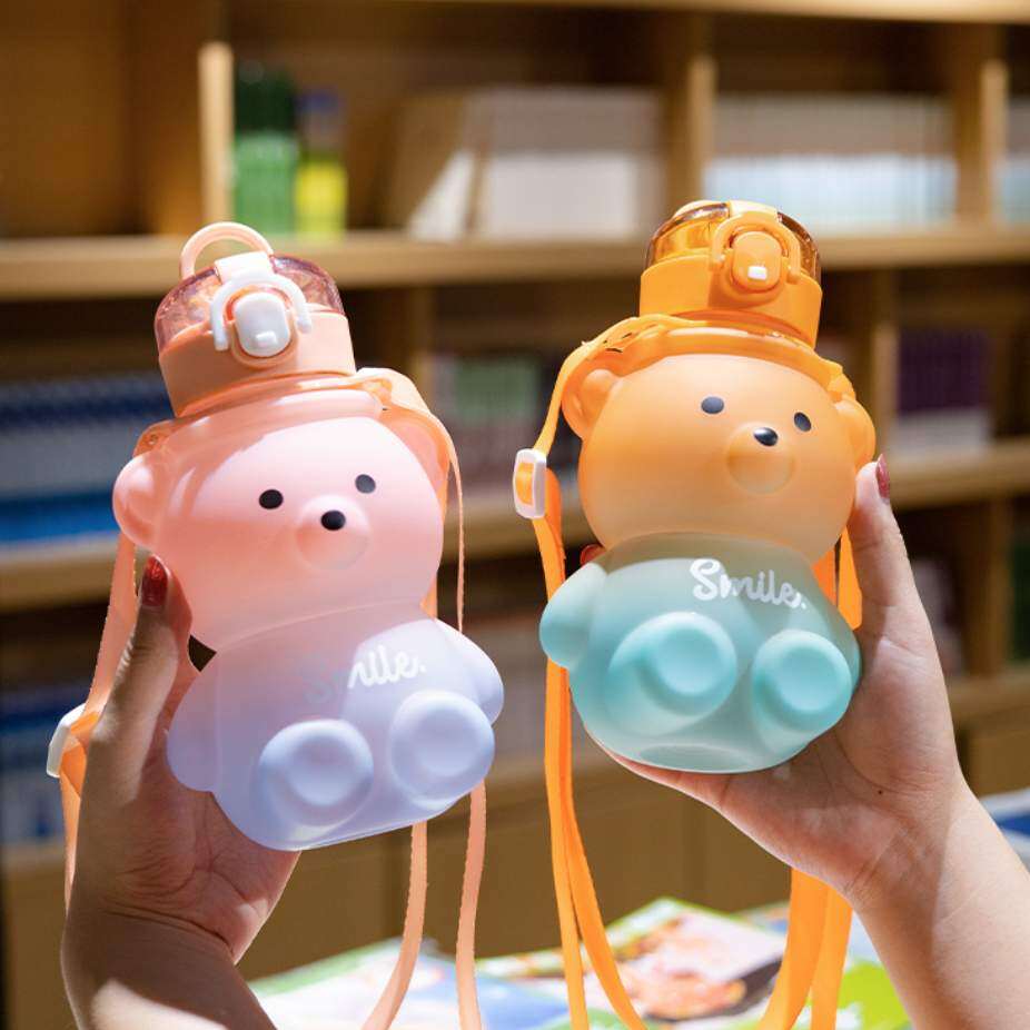 かわいいクマさんドリンクカップ！ストロー付きで高温にも耐える！子供にもぴったり|undefined