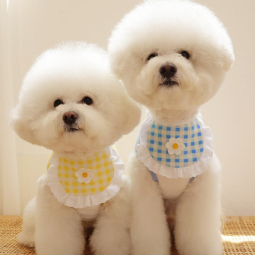 かわいい犬用涎掛け｜マフラー首回り調整可能 柔らかい素材|undefined