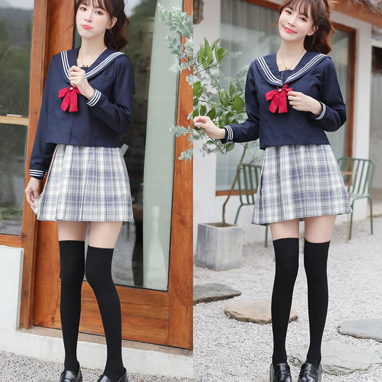 【日本国内発送】8色の美脚効果抜群の上質なリブニーハイソックス｜レッグウェア・ガールズソックス・無地・ストレッチ・美脚
・ポイント消化|undefined