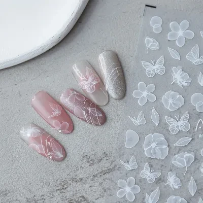 TENSOR NAIL ネイルアートステッカー｜花柄・3D立体感・自宅でのネイルサロンを楽しみ