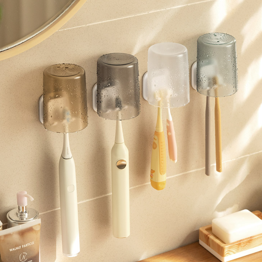 歯ブラシホルダー｜壁掛けで簡単設置！浴室やトイレに最適！