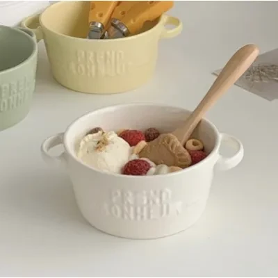 motto 400mlボウル｜インス風　ハンドル付き　朝食にピッタリ　優しい色