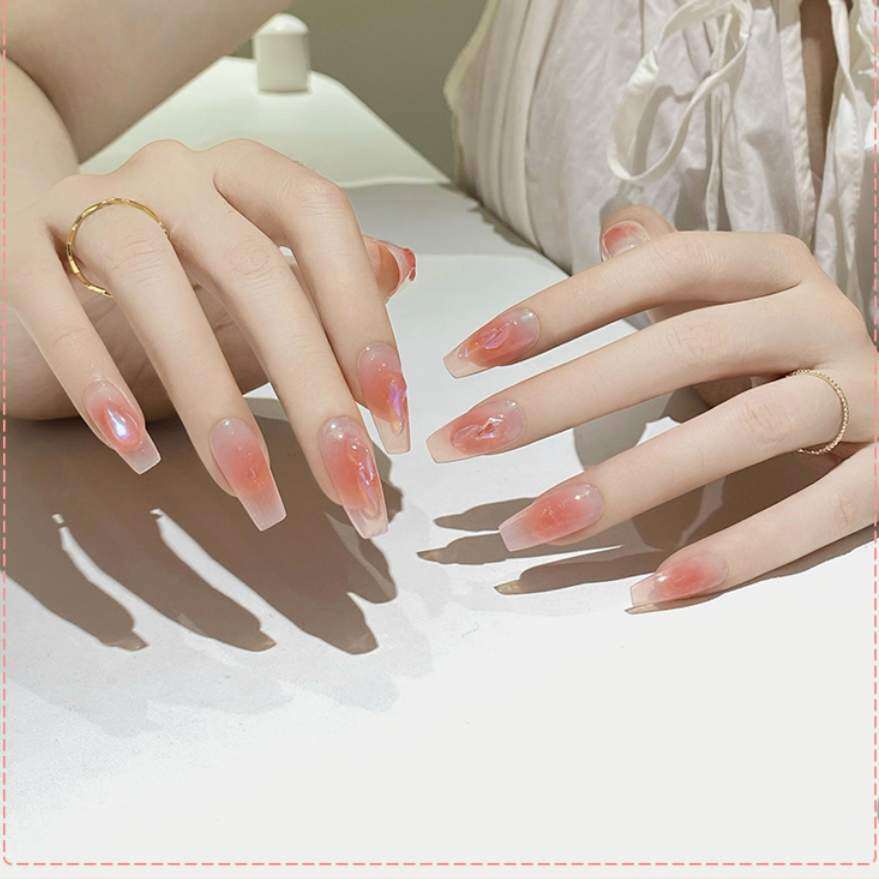 💅ネイルチップ｜24枚入り　夏っぽい色　可愛い　手作りネイルチップ　重複使用|undefined