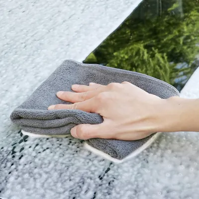 2枚入り 洗車タオル マイクロファイバークロス 吸水 速乾 乾拭き 水拭き 車用