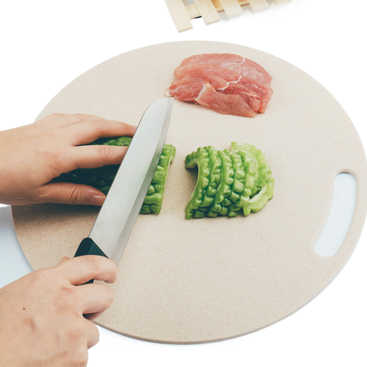 まな板｜抗菌加厚の丸いまな板で健康的な料理を切ろう！