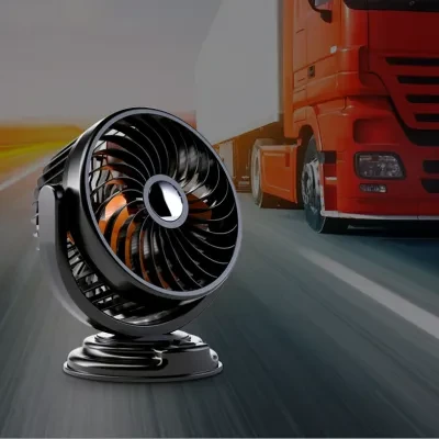 なんでもNANN 車用扇風機丨角度調整可能 夏対応 強風量 省エネ 12V 24V 通用