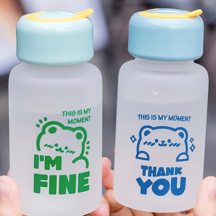 グラスカップ！超ミニ水筒！200ml！かわいいポケットカップ！|undefined