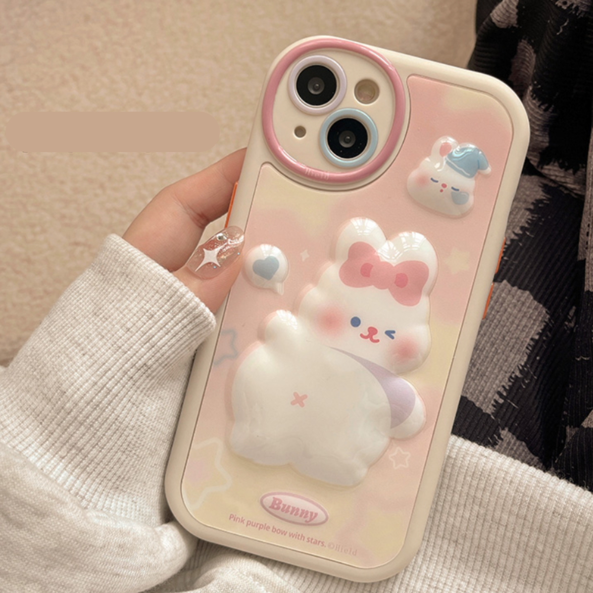 かわいいうさぎのスマホケース｜カワイイ、もふもふ、耐衝撃