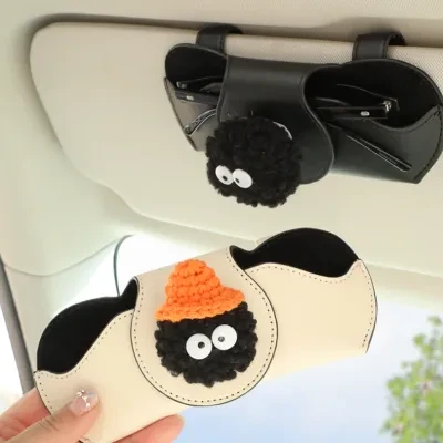 車用メガネ収納ケース！かわいいデザイン！サングラスにも！