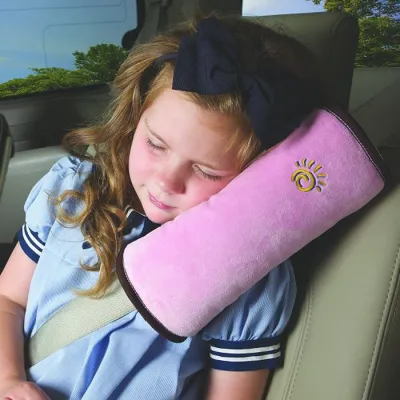 枕 シートベルト丨子ども用 洗濯可能 旅行用品 頚部保護 更に安全