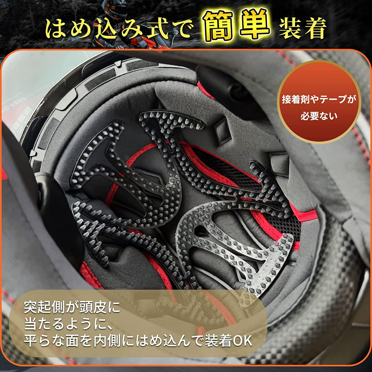 ヘルメット用 ベンチレーションライナー インナーパッド ヘルメットインナー ヘルメット インナー ライナー 蒸れ防止 取り付け簡単 軽量|undefined