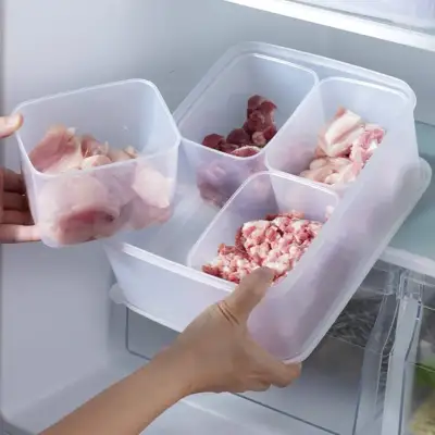 冷凍収納ケース｜冷蔵庫収納ボックス・お肉の分類収納、鮮度を保つ！