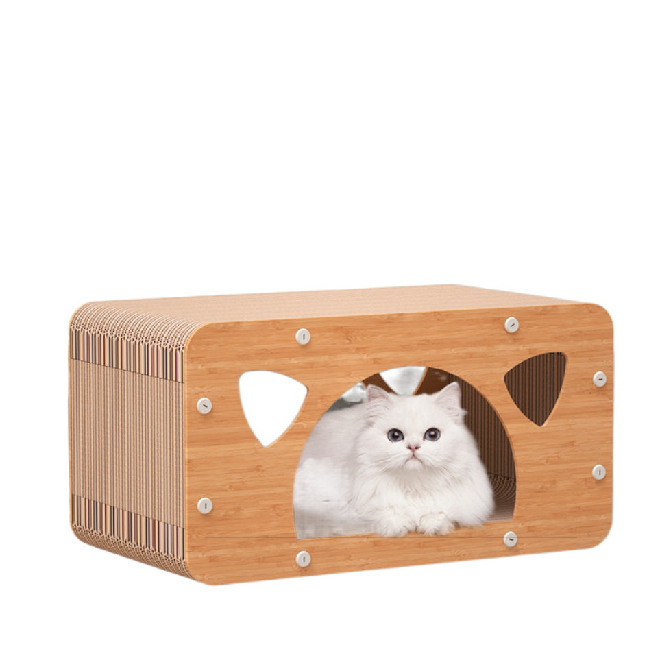 猫爪研ぎハウス｜多機能 がりがり 猫ハウス 頑丈な素材 くずが出りにくい|undefined