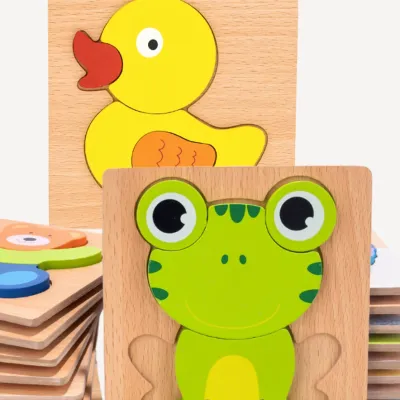 3D 木製パズル｜動物分類ゲーム 就学前学習 知育玩具