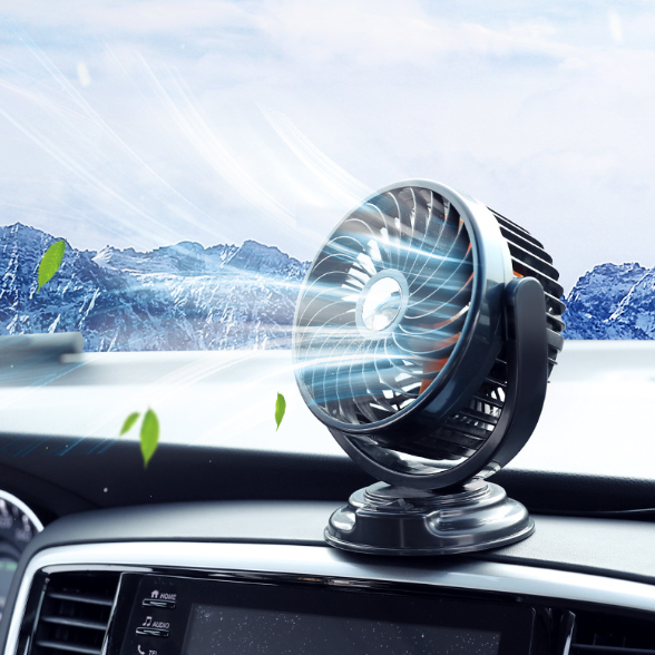 車用扇風機丨角度調整可能 夏対応 強風量 省エネ 12V 24V 通用|undefined