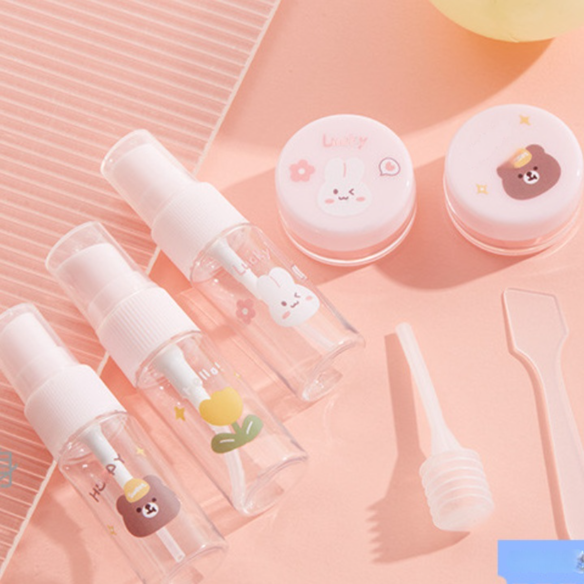 ココミスト 本体ボトル 詰め替え5パック 7点セット化粧品小分け容器 漏れ防止 小分けボトル 化粧ボトル