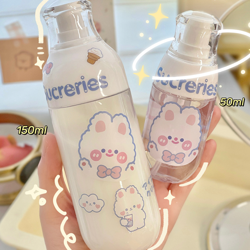 スプレーボトル可愛い 化粧品小分け容器 漏れ防止 小分けボトル 化粧ボトル 詰め替えボトル 霧吹き 極細ミスト 透明 携帯用 日常用 出張用 旅行用|undefined