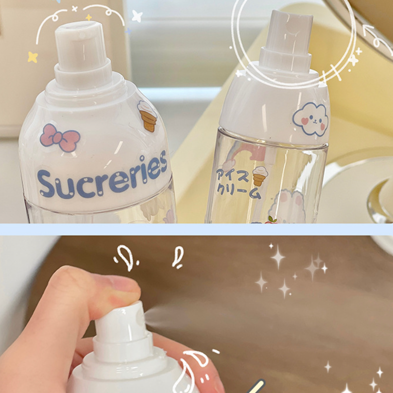 スプレーボトル可愛い 化粧品小分け容器 漏れ防止 小分けボトル 化粧ボトル 詰め替えボトル 霧吹き 極細ミスト 透明 携帯用 日常用 出張用 旅行用|undefined
