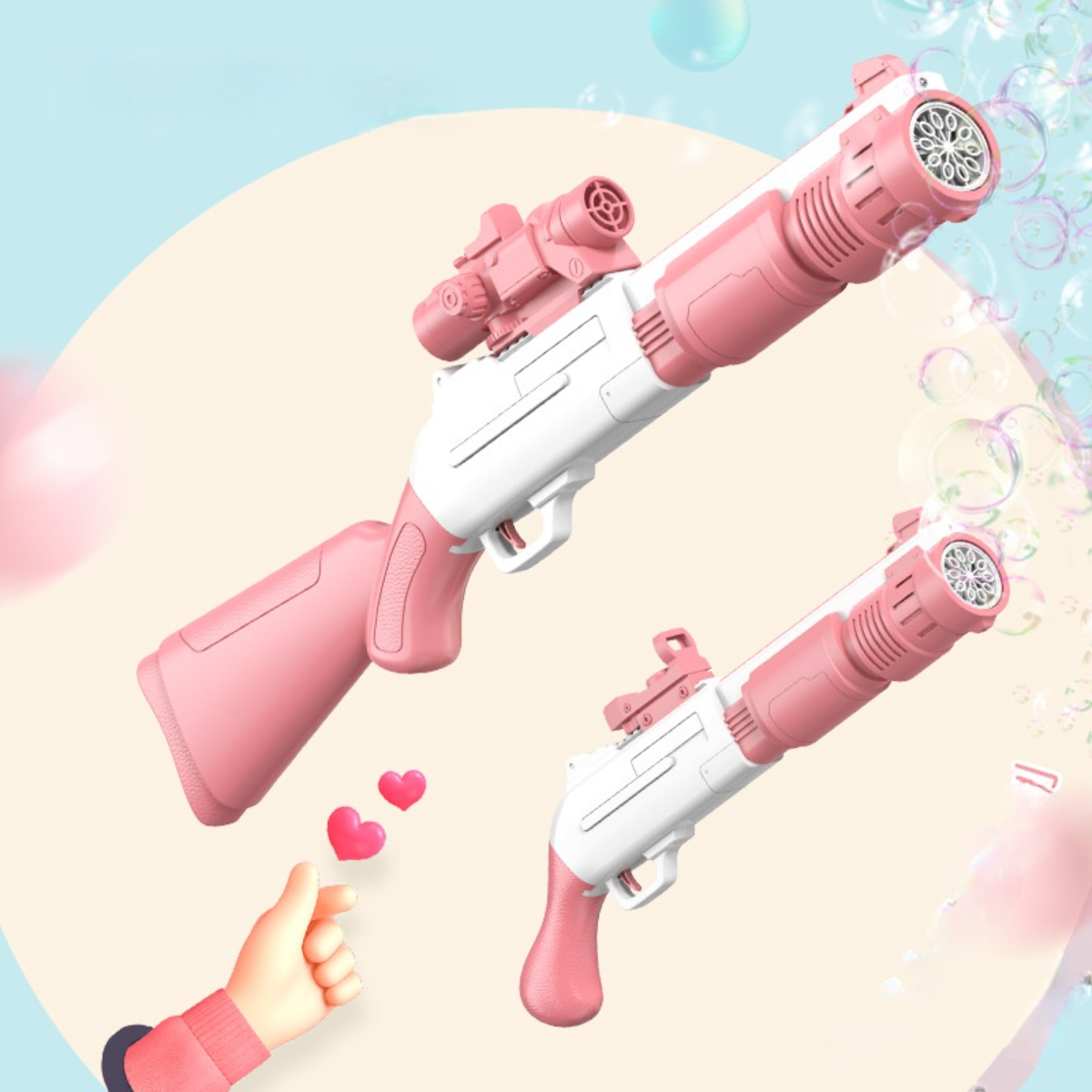 バブルガン｜シャボン玉製造機・ライフル銃形・電動式シャボン・お子様も楽しめるグッズ|undefined