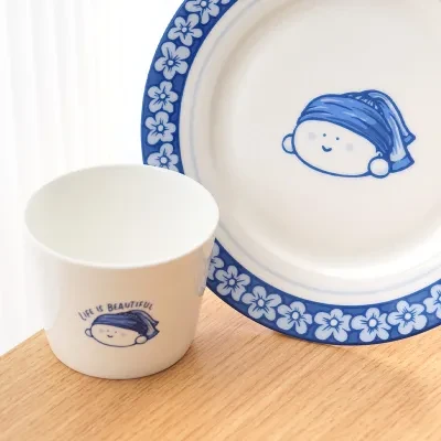 【BigGallery】骨磁器カップ&皿｜美術館で遊ぼう！｜「グレートアーティスト」シリーズ｜青花磁器｜真珠の耳飾りの少女お茶セット！