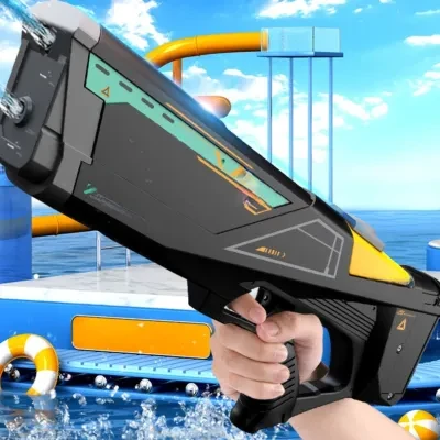 夏の水鉄砲｜自動噴射で楽しい！水鉄砲合戦 ・海水浴 ・プール・圧倒的なスピードで連続発射ができます