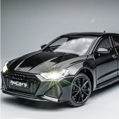 奥迪RS7性能轿跑车合金模型车男孩玩具车送男生摆件仿真汽车模型